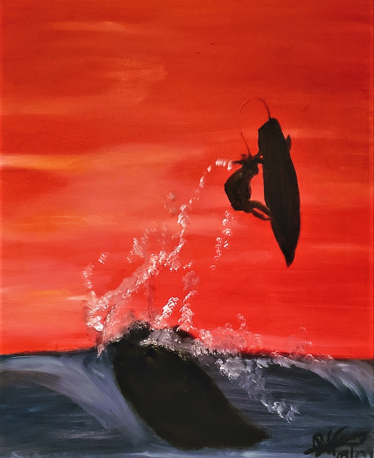 Newport Beach Sunset Surfer